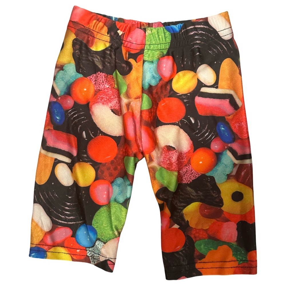 EUC Dori Creations Toddler Girl Size 2T Colorful Candy Print Biker Shorts